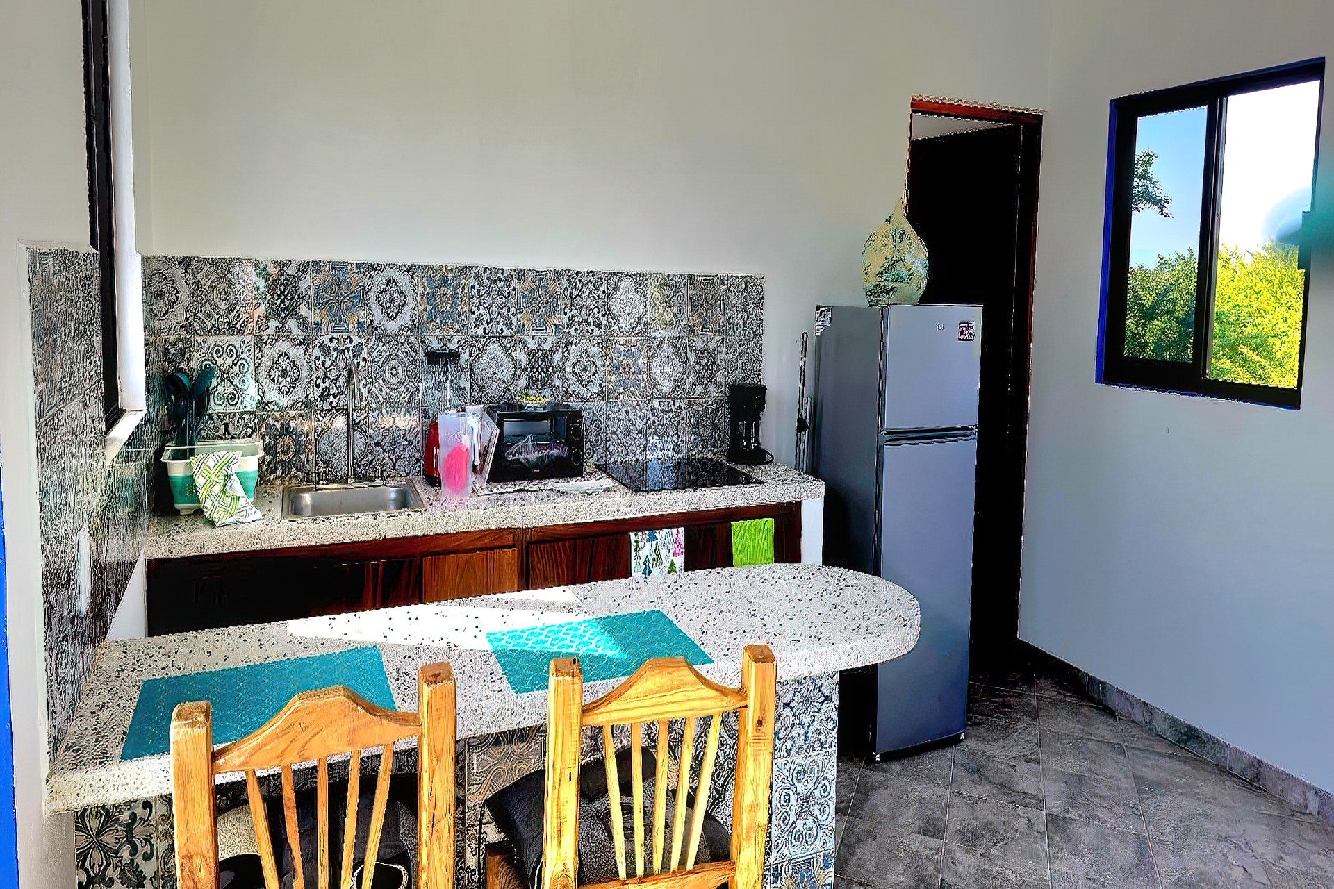 Green Apartment Kitchen