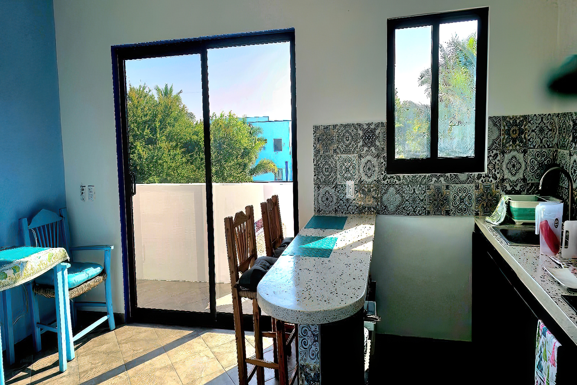 Green Apartment Kitchen